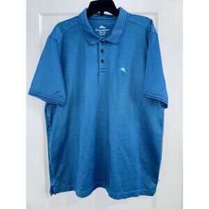 Tommy Bahama Blue Men’s 2XL Golf Polo Shirt Beach Logo